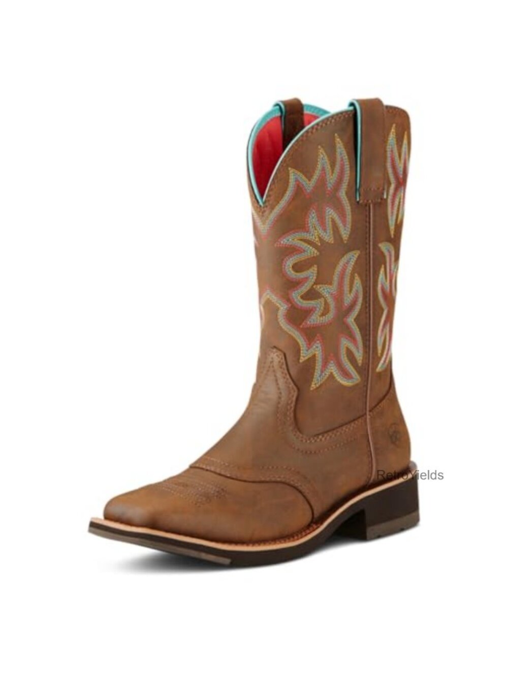 Western Work Boots Leather Mid-Calf Calf High Pro Crepe Light Outsole